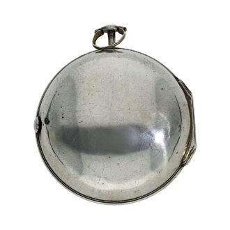 Belgian silver pair-cased verge pocket watch Circa 1730