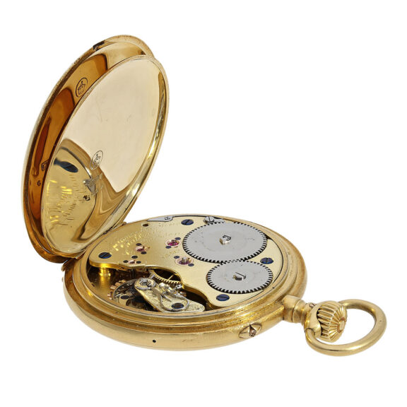 German gold Glashütte cased pocket watch Circa 1912 German gold Glashütte cased pocket watch Circa 1912