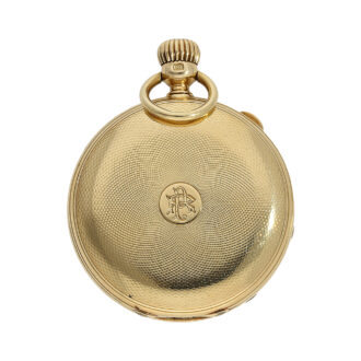 German small gold hunting cased pocket watch Circa 1865