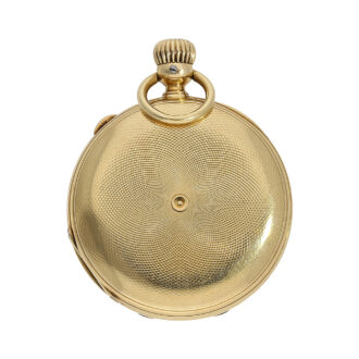 German small gold hunting cased pocket watch Circa 1865