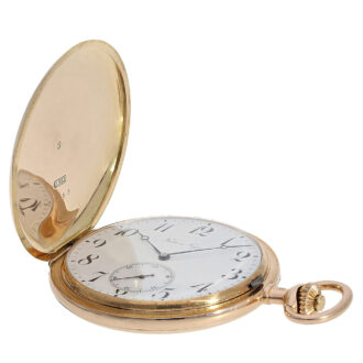 Russian 14K red gold anchor chronometer hunter watch Circa 1900