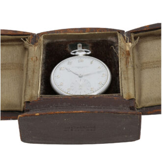Swiss aluminium open faced presentation watch Circa 1955