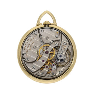 Swiss 18K gold Art Deco dress-watch with two-tone dial Circa 1930