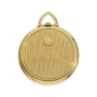 Swiss 18K gold Art Deco dress-watch with two-tone dial Circa 1930