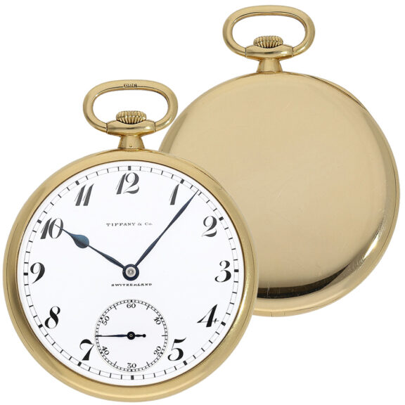 Swiss 18K gold open faced lever dress watch Circa 1922 Swiss 18K gold open faced lever dress watch Circa 1922