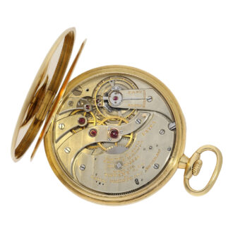 Swiss 18K gold open faced lever dress watch Circa 1922