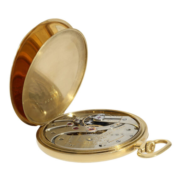 Swiss 18K gold open faced lever dress watch Circa 1922 Swiss 18K gold open faced lever dress watch Circa 1922