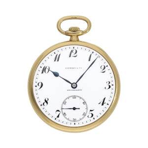 Swiss 18K gold open faced lever dress watch Circa 1922