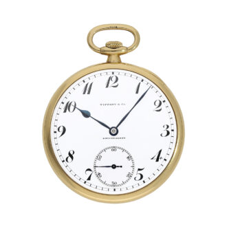 Swiss 18K gold open faced lever dress watch Circa 1922