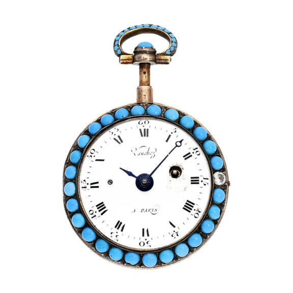 French gold and enamel repeating verge watch Circa 1777
