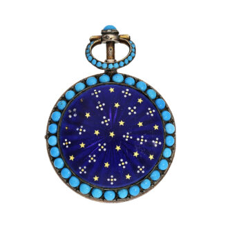 French gold and enamel repeating verge watch Circa 1777