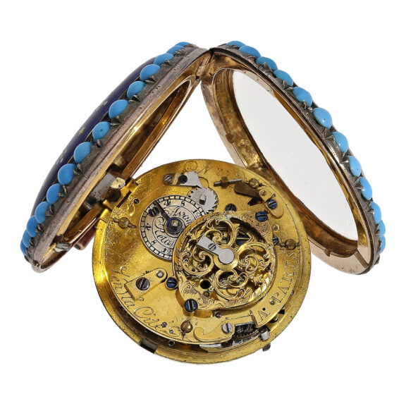 French gold and enamel repeating verge watch Circa 1777 French gold and enamel repeating verge watch Circa 1777