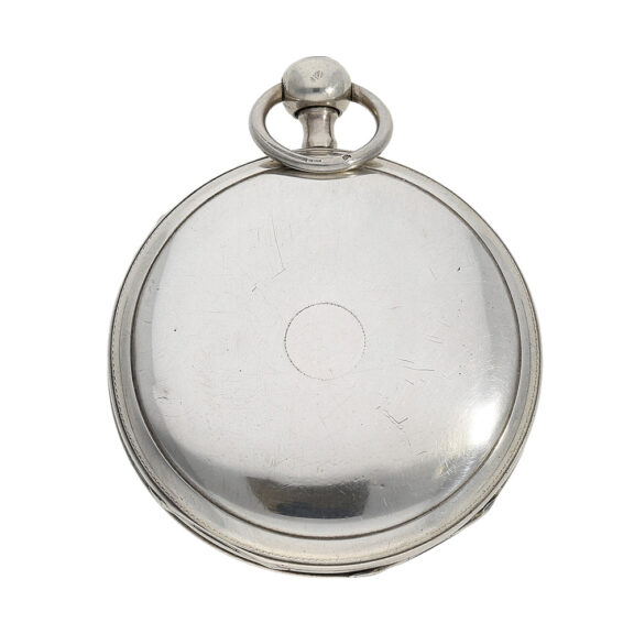 Swiss silver repeating watch with figured automaton Circa 1820 Swiss silver repeating watch with figured automaton Circa 1820