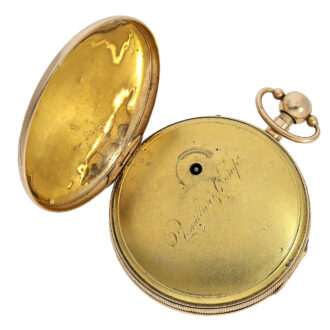 French gold skeletonized open faced pocket watch Circa 1810-1820 French gold skeletonized open faced pocket watch Circa 1810-1820