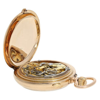 Russian 14K gold split-seconds chronograph watch Circa 1900