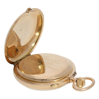 Russian 14K gold split-seconds chronograph watch Circa 1900