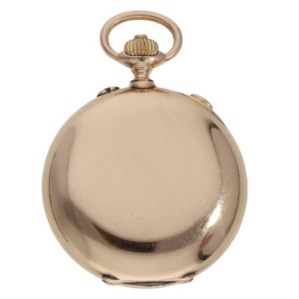 Russian 14K gold split-seconds chronograph watch Circa 1900