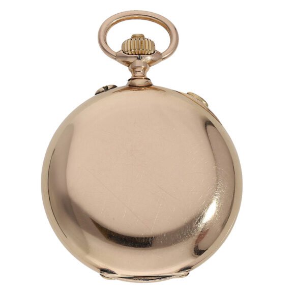 Russian 14K gold split-seconds chronograph watch Circa 1900 Russian 14K gold split-seconds chronograph watch Circa 1900