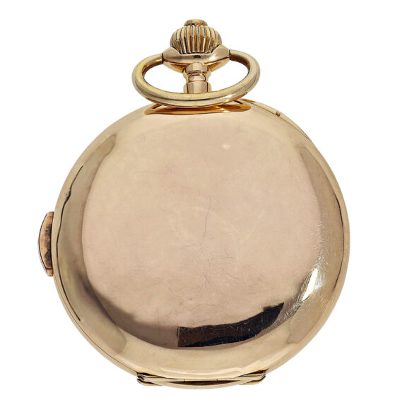 Swiss 18K gold quarter repeater with Jacquemarts Circa 1900 Swiss 18K gold quarter repeater with Jacquemarts Circa 1900
