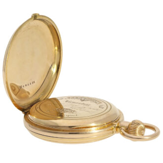 Swiss gold quarter hour repeating lever pocket watch Circa 1890 Swiss gold quarter hour repeating lever pocket watch Circa 1890