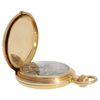 Swiss gold quarter hour repeating lever pocket watch Circa 1890 Swiss gold quarter hour repeating lever pocket watch Circa 1890