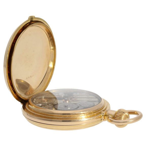 Swiss gold quarter hour repeating lever pocket watch Circa 1890 Swiss gold quarter hour repeating lever pocket watch Circa 1890