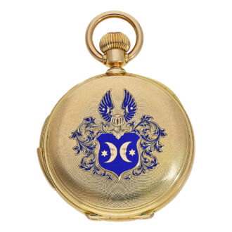 Swiss gold quarter hour repeating lever pocket watch Circa 1890 Swiss gold quarter hour repeating lever pocket watch Circa 1890