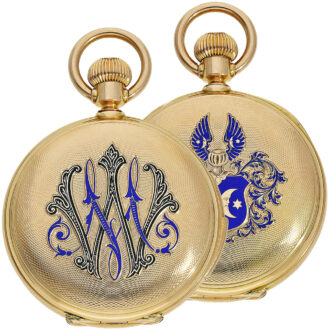 Swiss gold quarter hour repeating lever pocket watch Circa 1890 Swiss gold quarter hour repeating lever pocket watch Circa 1890