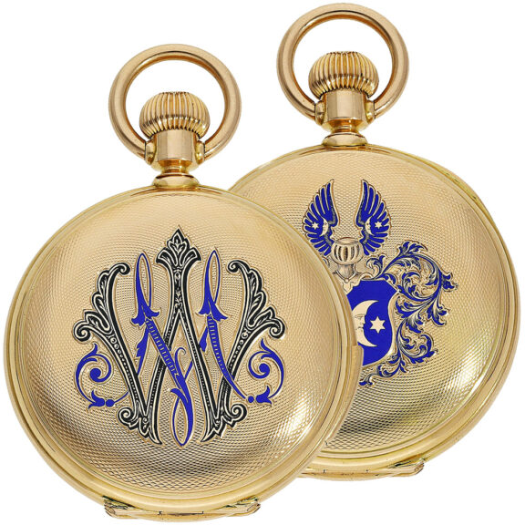 Swiss gold quarter hour repeating lever pocket watch Circa 1890 Swiss gold quarter hour repeating lever pocket watch Circa 1890