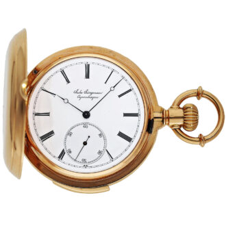 Danish 18K gold minute repeating pocket watch Circa 1880