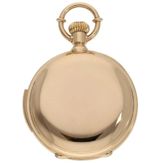 Danish 18K gold minute repeating pocket watch Circa 1880