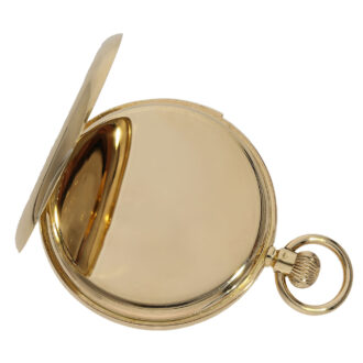 Swiss 14K gold minute repeating lever pocket watch Circa 1910