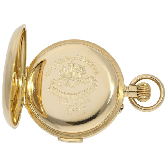English 18K gold minute repeating pocket watch Circa 1870 English 18K gold minute repeating pocket watch Circa 1870