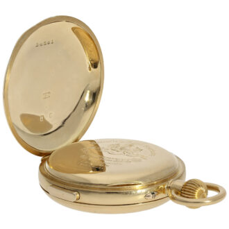 English 18K gold minute repeating pocket watch Circa 1870