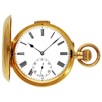 English 18K gold minute repeating pocket watch Circa 1870