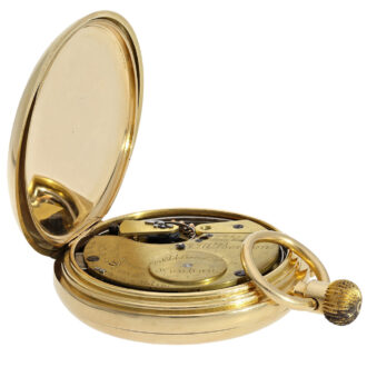 English 18K gold minute repeating pocket watch Circa 1870