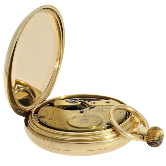 English 18K gold minute repeating pocket watch Circa 1870 English 18K gold minute repeating pocket watch Circa 1870