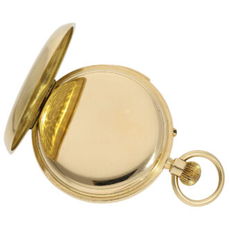 English 18K gold minute repeating pocket watch Circa 1870