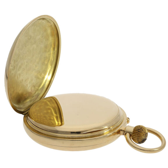 English 18K gold minute repeating pocket watch Circa 1870 English 18K gold minute repeating pocket watch Circa 1870