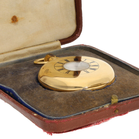 English 18K gold minute repeating pocket watch Circa 1870 English 18K gold minute repeating pocket watch Circa 1870
