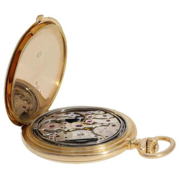 Swiss 18K gold minute repeating pocket watch Circa 1920 Swiss 18K gold minute repeating pocket watch Circa 1920