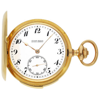 Swiss 18K gold minute repeating pocket watch Circa 1920 Swiss 18K gold minute repeating pocket watch Circa 1920