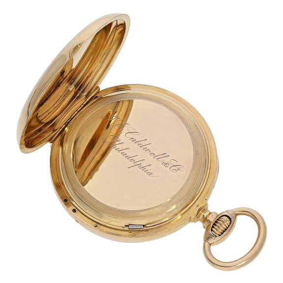 Rare Swiss gold American calendar pocket watch Circa 1870 Rare Swiss gold American calendar pocket watch Circa 1870