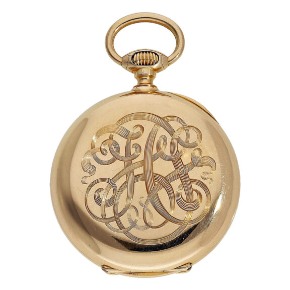 Rare Swiss gold American calendar pocket watch Circa 1870 Rare Swiss gold American calendar pocket watch Circa 1870