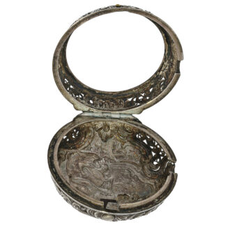 German silver repoussé pair-cased repeating watch Circa 1720