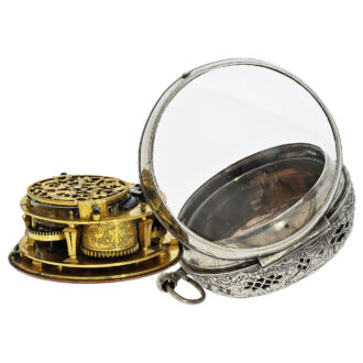 French single handed verge Oignon watch with alarm Circa 1690