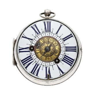 French single handed verge Oignon watch with alarm Circa 1690