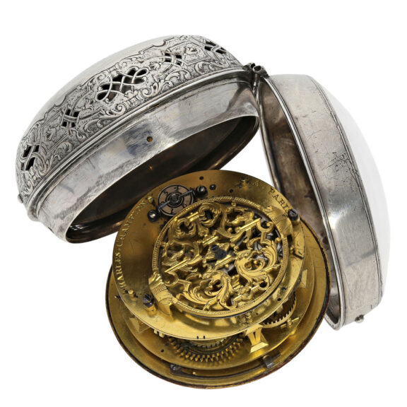 French single handed verge Oignon watch with alarm Circa 1690 French single handed verge Oignon watch with alarm Circa 1690