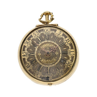 English gold repoussé watch for the Russian market Circa 1730