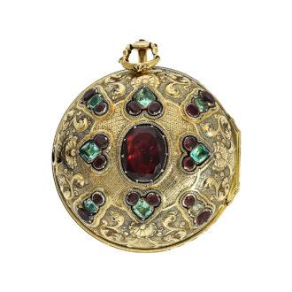English gold repoussé watch for the Russian market Circa 1730